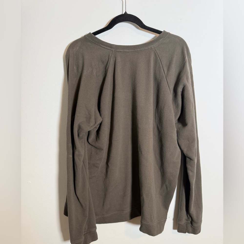 Anthropologie Leopard Graphic‎ Sweatshirt | XL | 100% Cotton Art Pullover - Picture 2 of 6